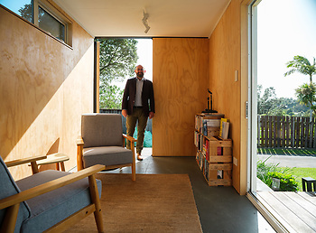 Nick Roud Coaching inside his global hq aka 20ft shipping container