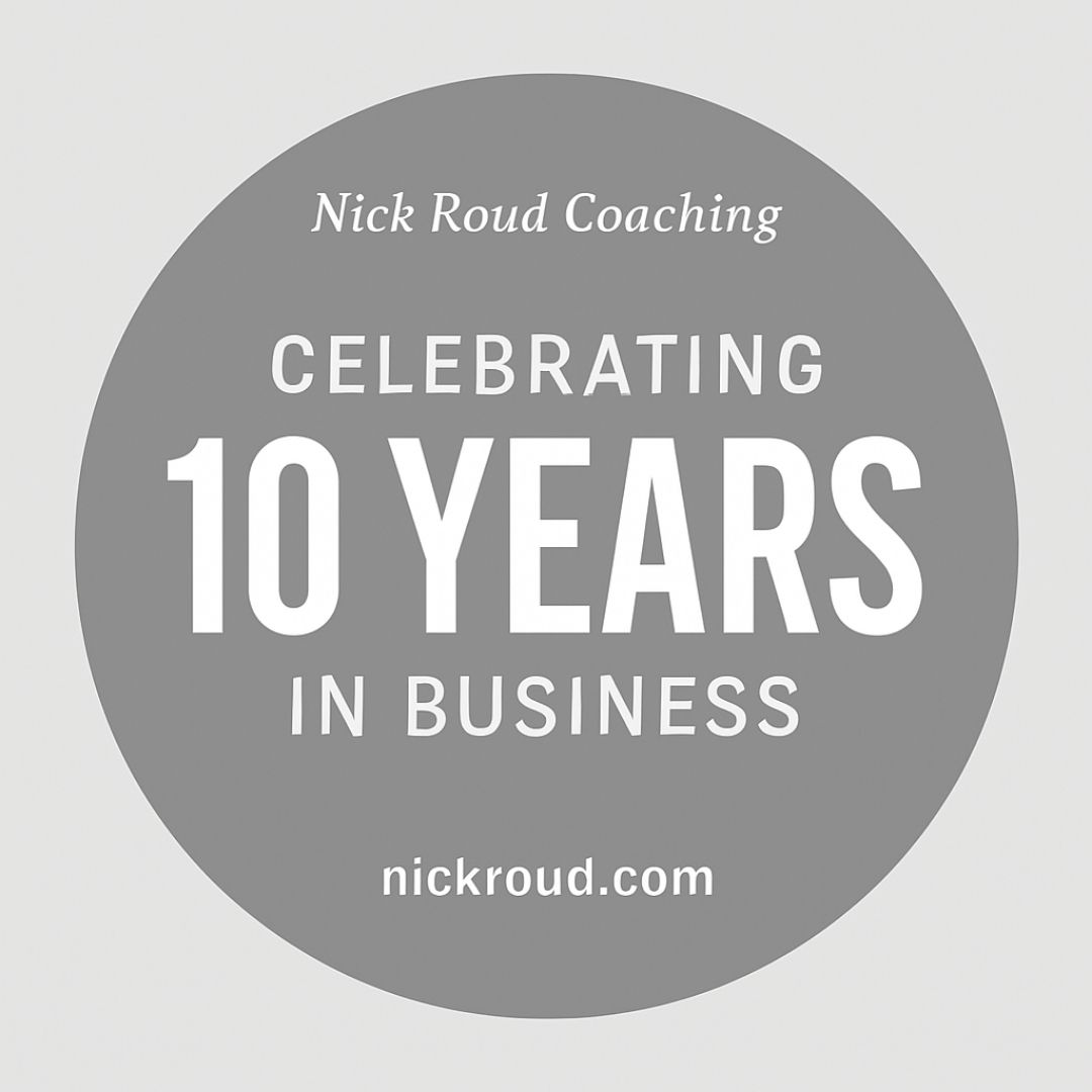 Purple Stars Celebrating 10 Years in Business Instagram Post